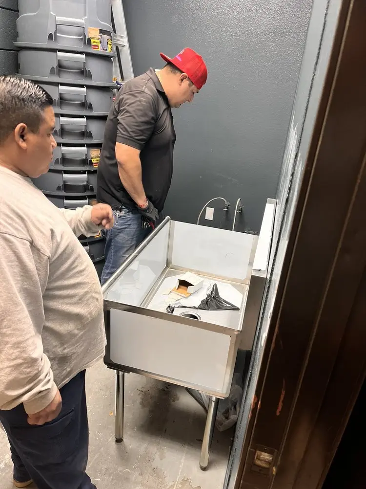 Commercial plumbing and sink installation in Fort Smith